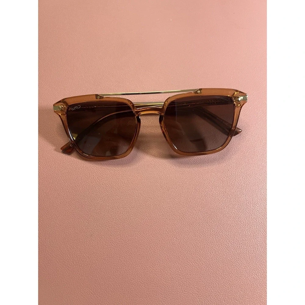 WearMe Pro WMP CONNER Square Polarized Sunglasses, Brown/Brown 53-20-148‎